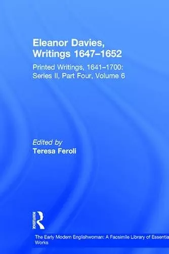 Eleanor Davies, Writings 1647�1652 cover