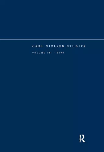 Carl Nielsen Studies cover