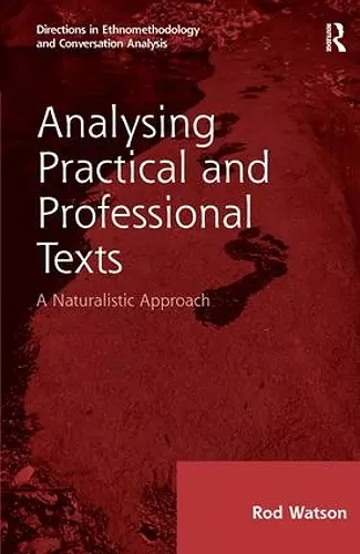 Analysing Practical and Professional Texts cover