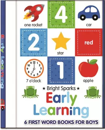 Early Learning - 6 First Word Books For Boys cover