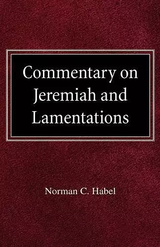 Commetary on Jeremiah and Lamentations cover