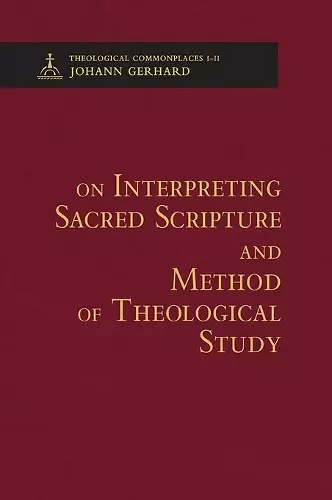 On Interpreting Sacred Scripture and Method of Theological Study cover