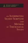 On Interpreting Sacred Scripture and Method of Theological Study cover