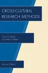 Cross-Cultural Research Methods cover