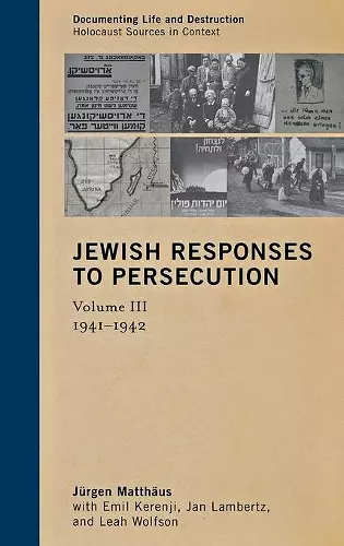 Jewish Responses to Persecution cover