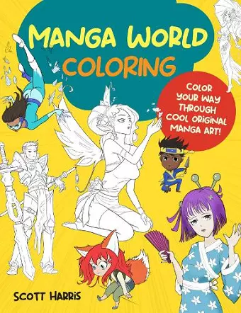 Manga World Coloring cover