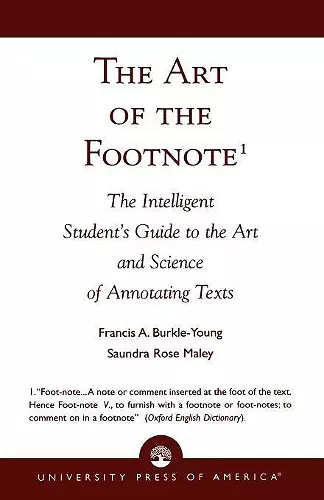 The Art of the Footnote cover