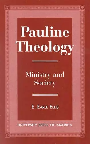 Pauline Theology cover