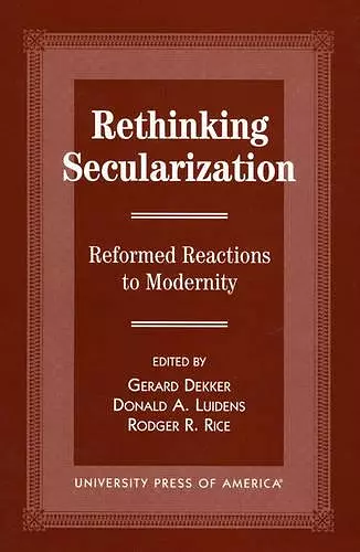 Rethinking Secularization cover