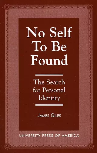 No Self to be Found cover