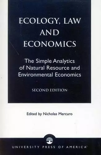 Ecology, Law and Economics cover