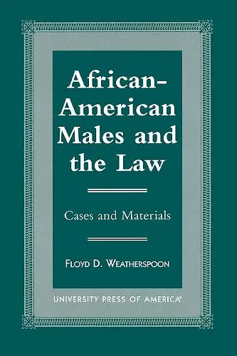 African-American Males and the Law cover