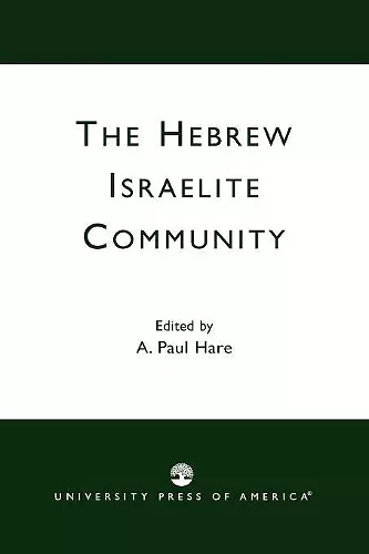 The Hebrew Israelite Community cover