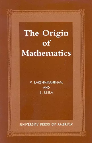 The Origins of Mathematics cover