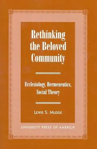 Rethinking the Beloved Community cover