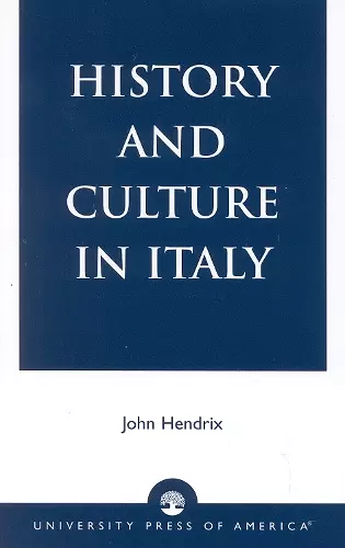 History and Culture in Italy cover