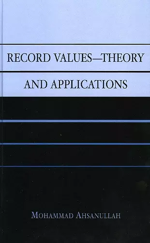 Record Values Theory and Applications cover