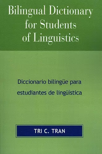 Bilingual Dictionary for Students of Linguistics cover