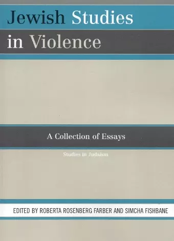 Jewish Studies in Violence cover