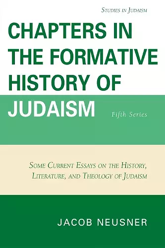 Chapters in the Formative History of Judaism cover