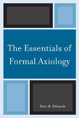 The Essentials of Formal Axiology cover