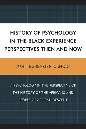 History of Psychology in the Black Experience Perspectives cover