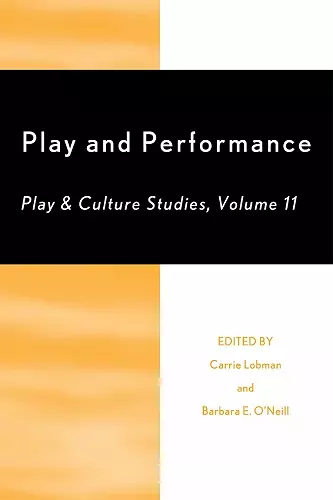 Play and Performance cover