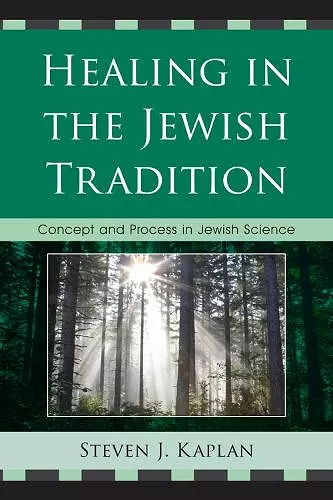 Healing in the Jewish Tradition cover