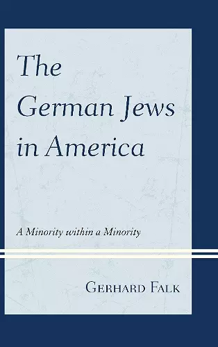 The German Jews in America cover