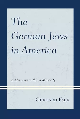 The German Jews in America cover