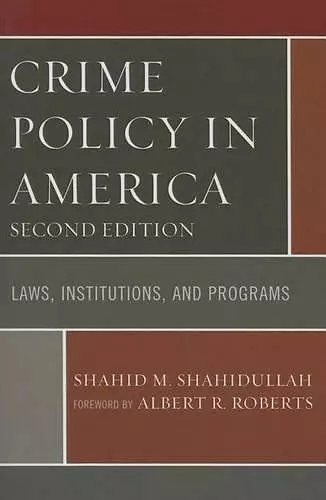 Crime Policy in America cover