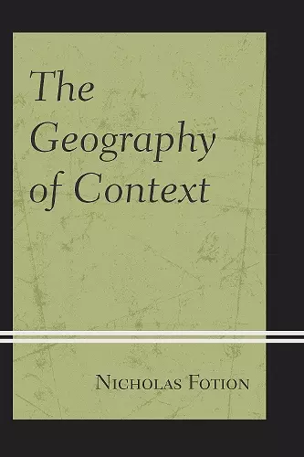 The Geography of Context cover