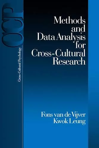 Methods and Data Analysis for Cross-Cultural Research cover