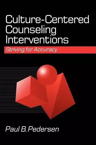 Culture-Centered Counseling Interventions cover