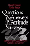 Questions and Answers in Attitude Surveys cover