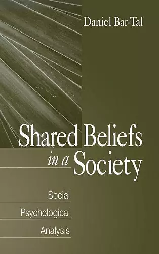 Shared Beliefs in a Society cover