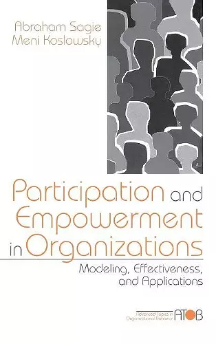 Participation and Empowerment in Organizations cover