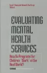 Evaluating Mental Health Services cover