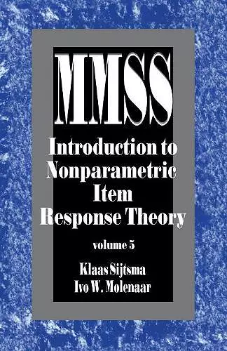 Introduction to Nonparametric Item Response Theory cover