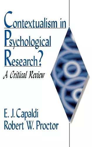 Contextualism in Psychological Research? cover