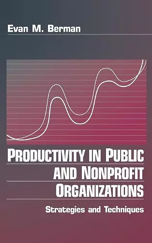 Productivity in Public and Non Profit Organizations cover