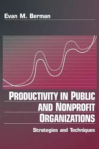 Productivity in Public and Non Profit Organizations cover