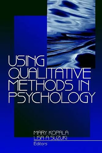 Using Qualitative Methods in Psychology cover