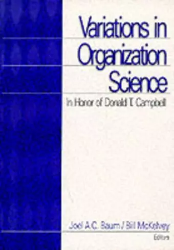 Variations in Organization Science cover