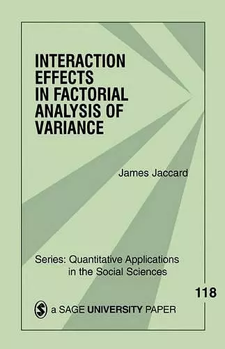 Interaction Effects in Factorial Analysis of Variance cover