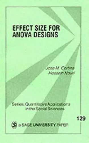 Effect Size for ANOVA Designs cover