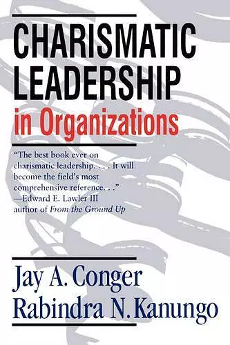 Charismatic Leadership in Organizations cover