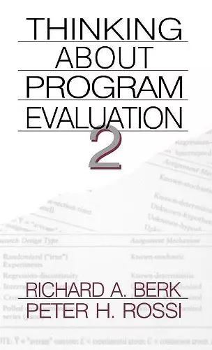 Thinking about Program Evaluation cover