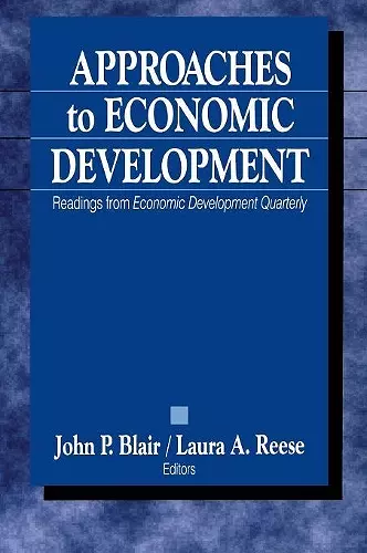 Approaches to Economic Development cover