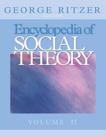 Encyclopedia of Social Theory cover